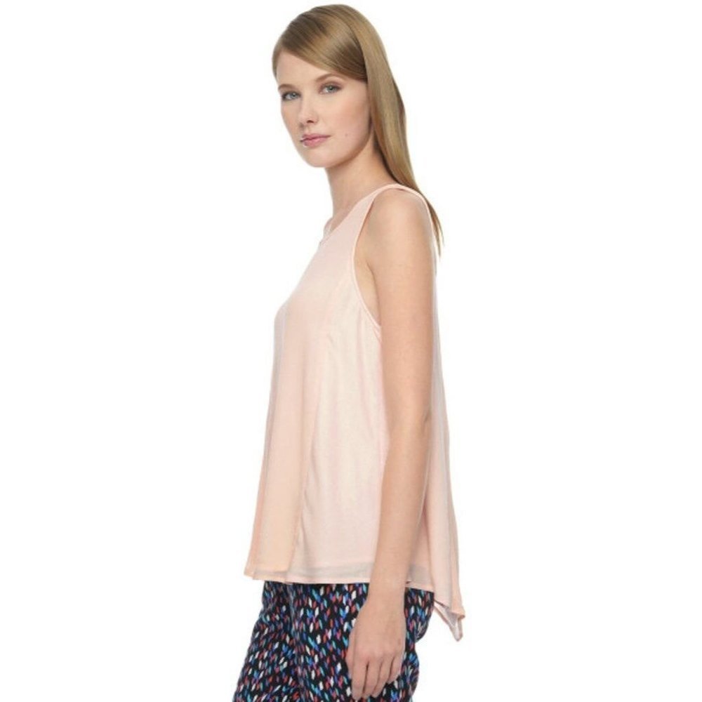 ELLA MOSS  Stella Layered TANK in MIMOSA Light Peach TOP Rayon M
